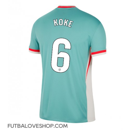 Dres Atletico Madrid Koke #6 Preč 2024-25 Krátky Rukáv